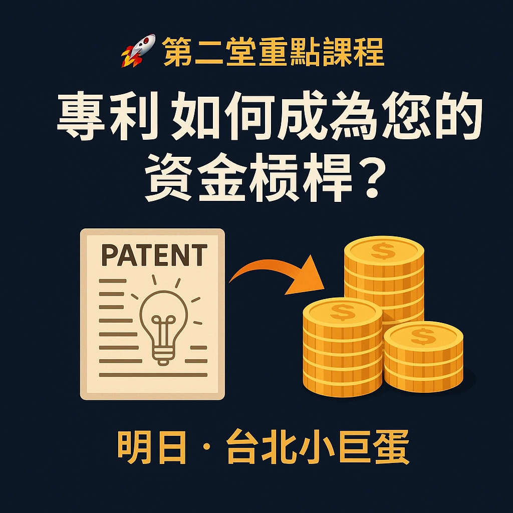 專利如何成為您的資金槓桿？