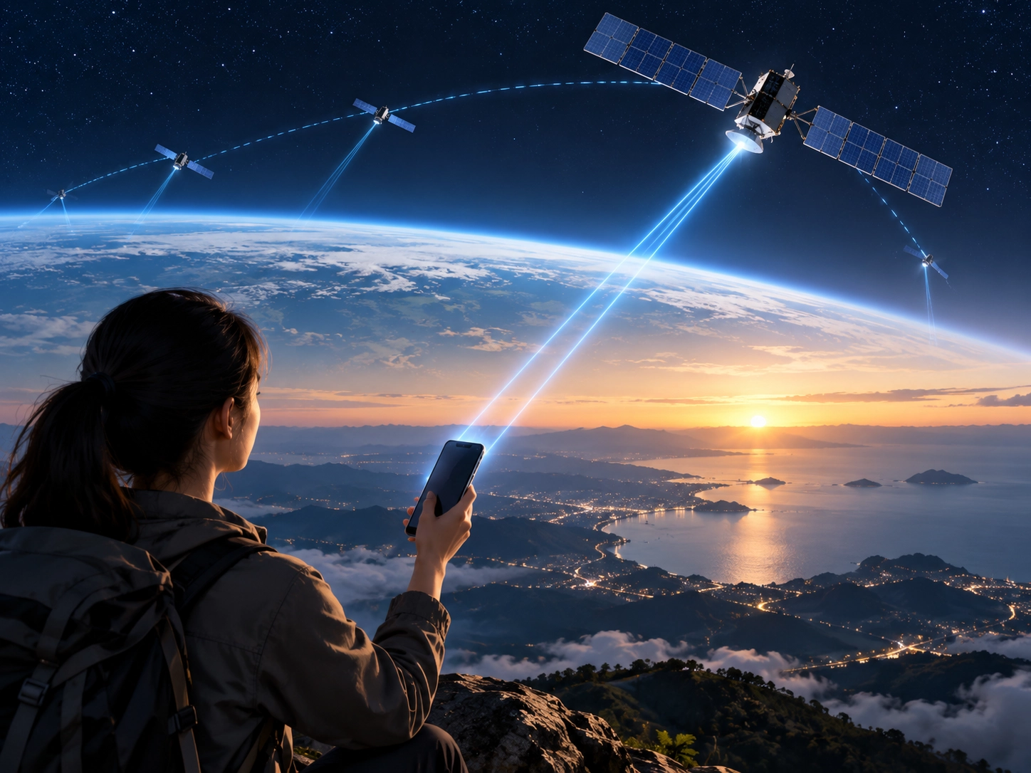 direct to cell satellite mobile communication