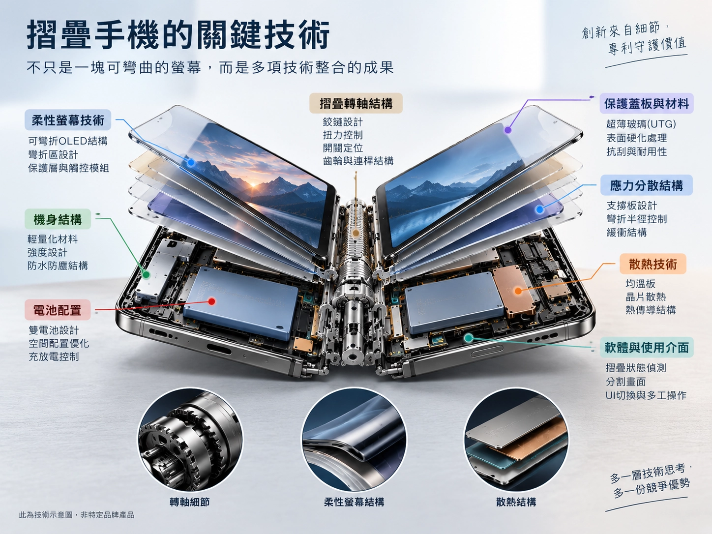 摺疊手機關鍵技術全解析